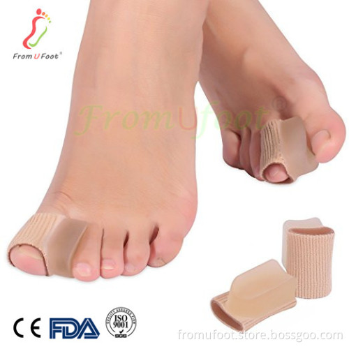 Hammer Toe Straightener Protector Sleeve Tube with Big Toe Gel Spacers Cushion